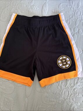 Men’s Boston Bruins Black & Gold Athletic Shorts